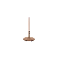 Meridian Furniture Fiji Navy Fabric / Teak Aluminum Patio Umbrella with Base Sets