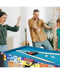 Akiudex 12 in 1 Multi Game Table with Foosball Billiards Ping Pong Chess Bowling and More