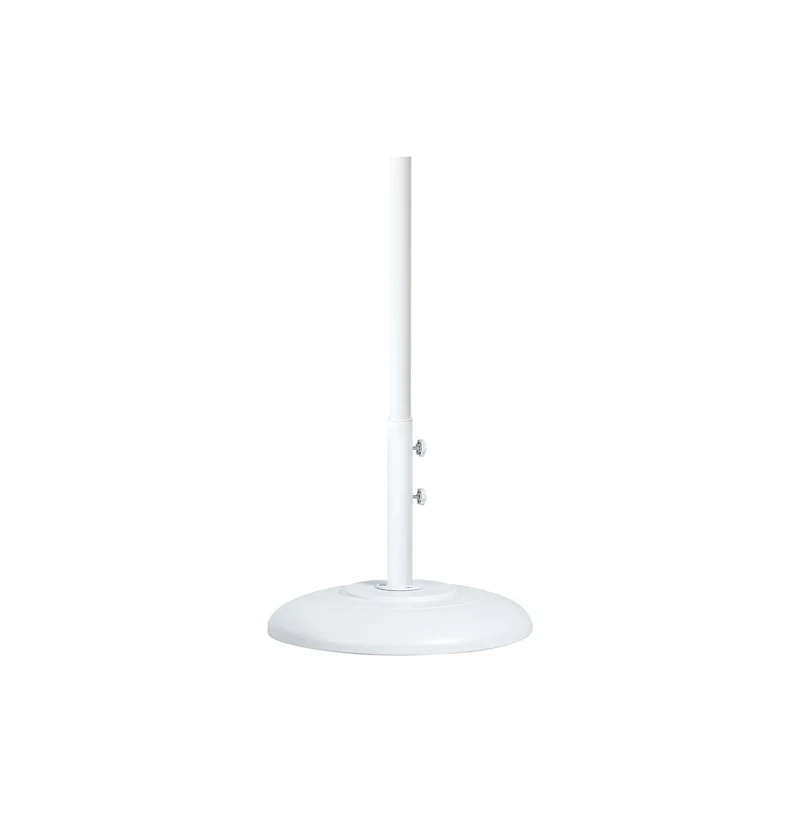 Meridian Furniture Cozumel Matte White Steel Patio Umbrella Base