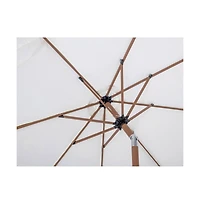 Meridian Furniture Fiji White Fabric Patio Umbrellas