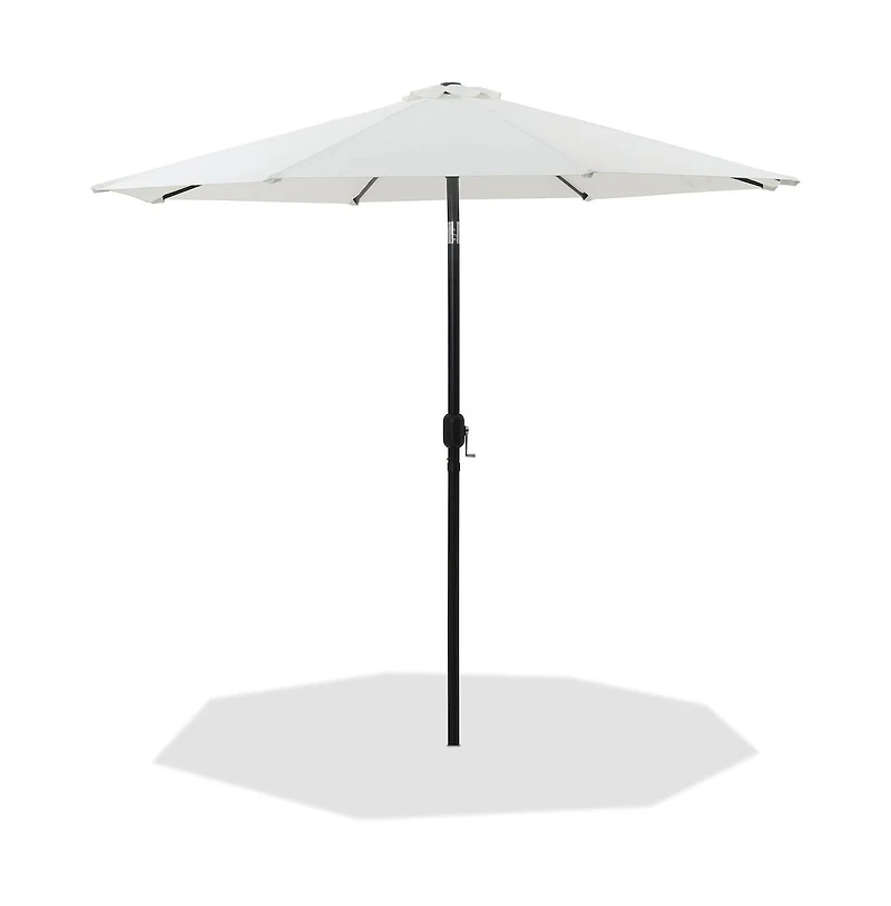 Meridian Furniture Fiji White Fabric Patio Umbrellas