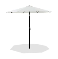Meridian Furniture Fiji White Fabric Patio Umbrellas