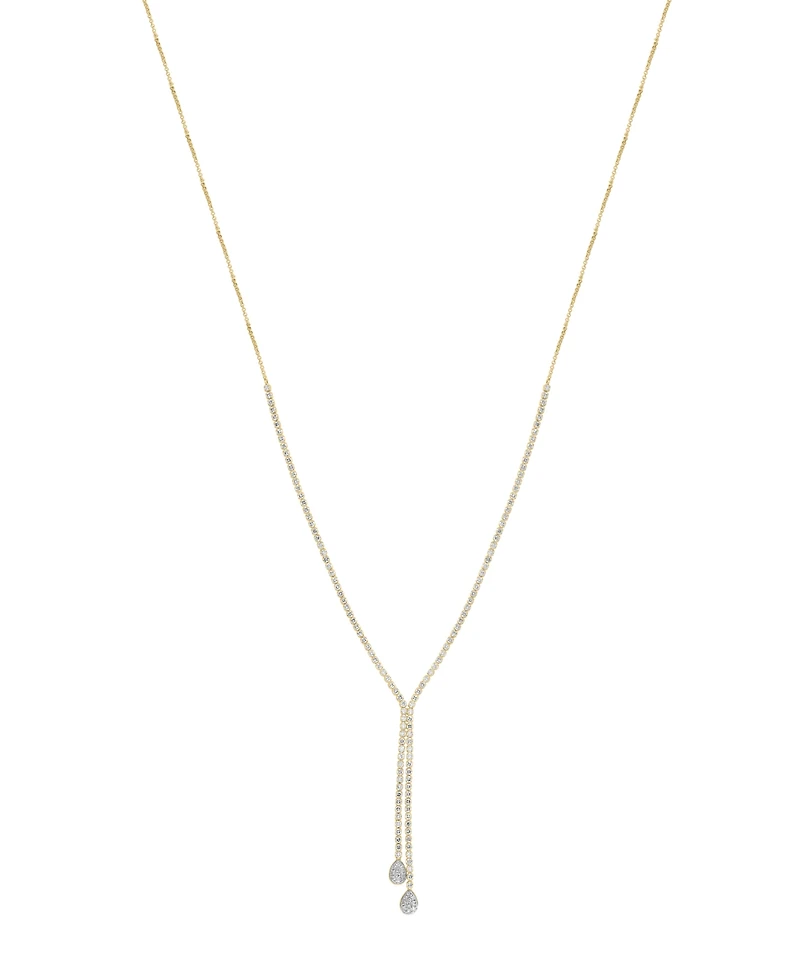 Effy Diamond Asymmetric Lariat Necklace (1-3/4 ct. t.w.) in 14k Gold, 16" + 2" extender