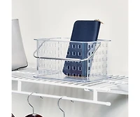 iDesign Small Stackable Shower Basket, Set of 6, Clear, Made in Usa
