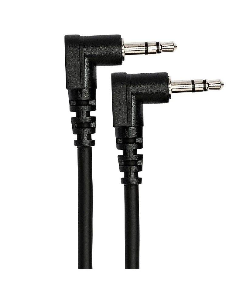 Hosa Technology 8" Stereo Mini Angled Male to Stereo Mini Angled Male 3.5mm Trs Ra Cable