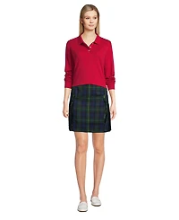 Lands' End Women's Tall Long Sleeve Interlock Polo Shirt