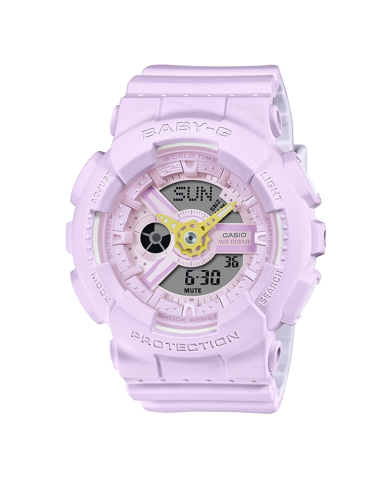 G-shock Women's Baby-g Purple Resin Watch, 43.4mm