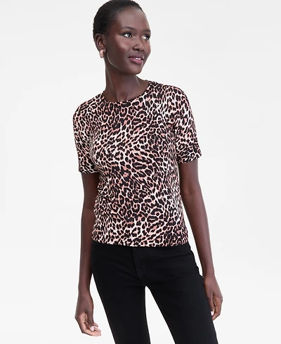 I.n.c. International Concepts Women's Animal-Print Sweater, Macy's Exclusive