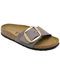 Birkenstock Women's Madrid Big Buckle Nubuck Leather Sandals from Finish Line