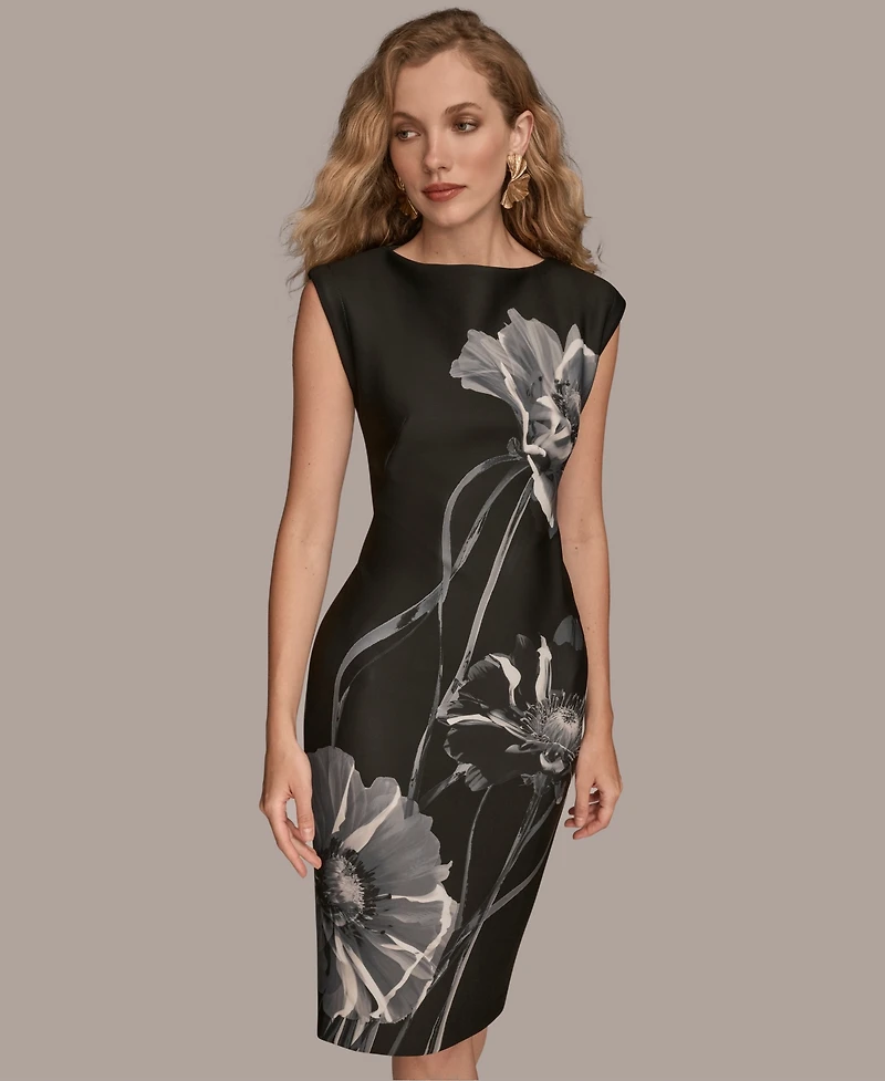 Donna Karan New York Women's Boat Neck Dress