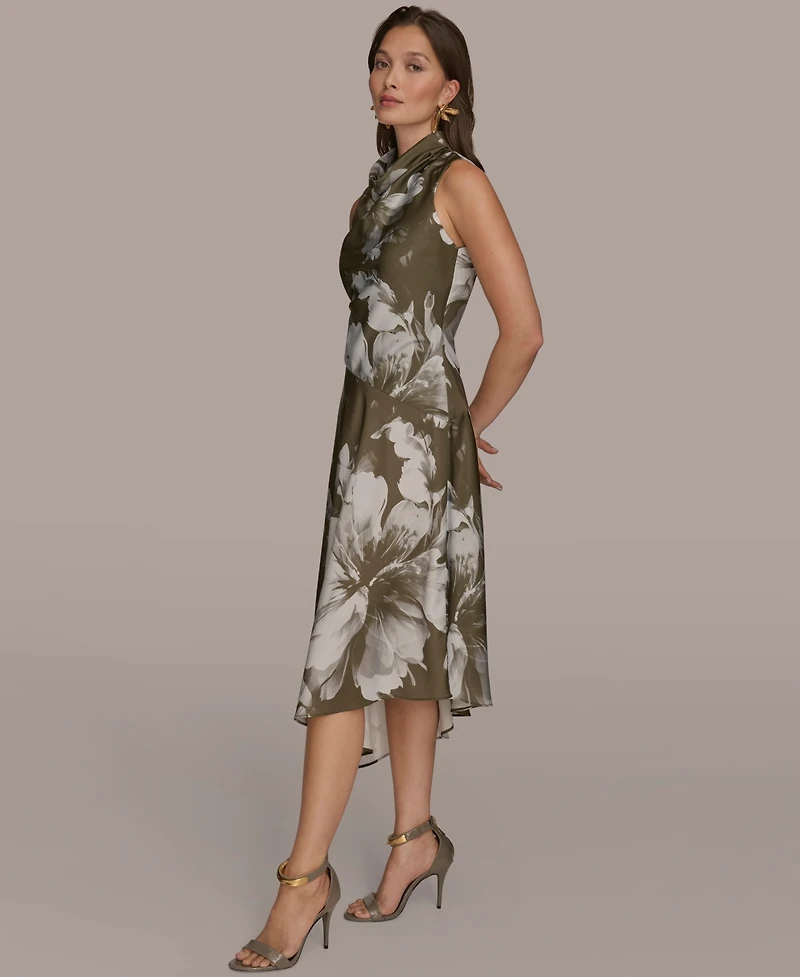 Donna Karan New York Women's Satin High-Low Dress