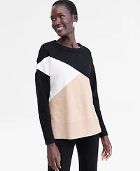 I.n.c. International Concepts Women's Colorblocked Dolman-Sleeve Sweater, Macy's Exclusive