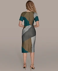 Donna Karan New York Women's Boat Neck Dress