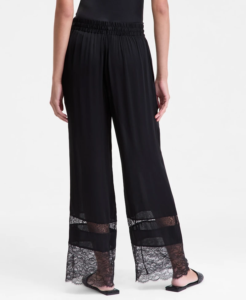 I.n.c. International Concepts Women's Lace-Hem Pull-On Pants, Macy's Exclusive