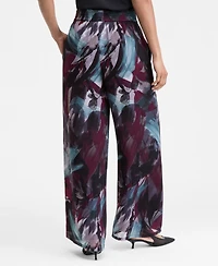 I.n.c. International Concepts Women's Printed Pull-On Wide-Leg Pants, Macy's Exclusive