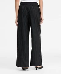 I.n.c. International Concepts Women's Striped Drawstring Twill Pants, Macy's Exclusive