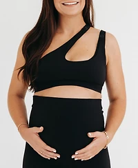 Axk Women's Cross Body Nursing Bra With Easy-Release Breastfeeding Clips and One-Shoulder Design