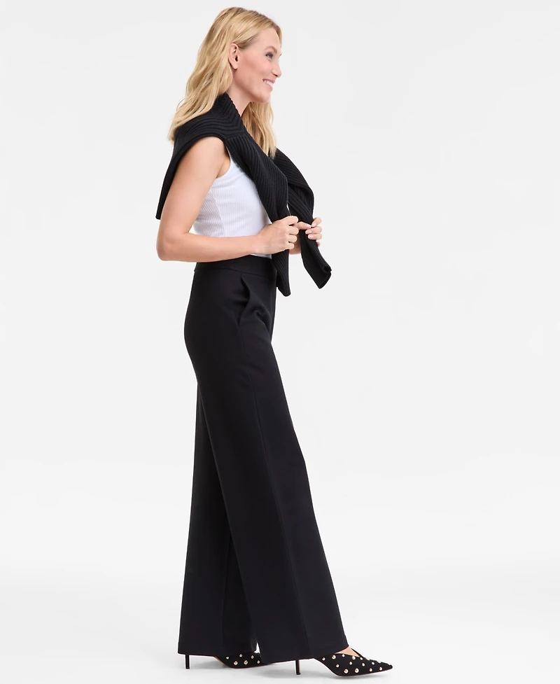 I.n.c. International Concepts Women's High-Rise Wide-Leg Pants, Macy's Exclusive