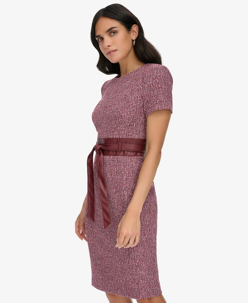 Calvin Klein Women's Short Sleeve Sheath Dress
