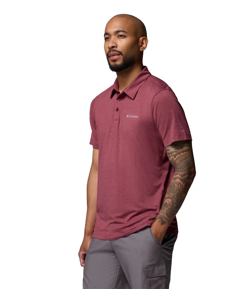 Columbia Men's Carter Short Sleeve Performance Crest Polo