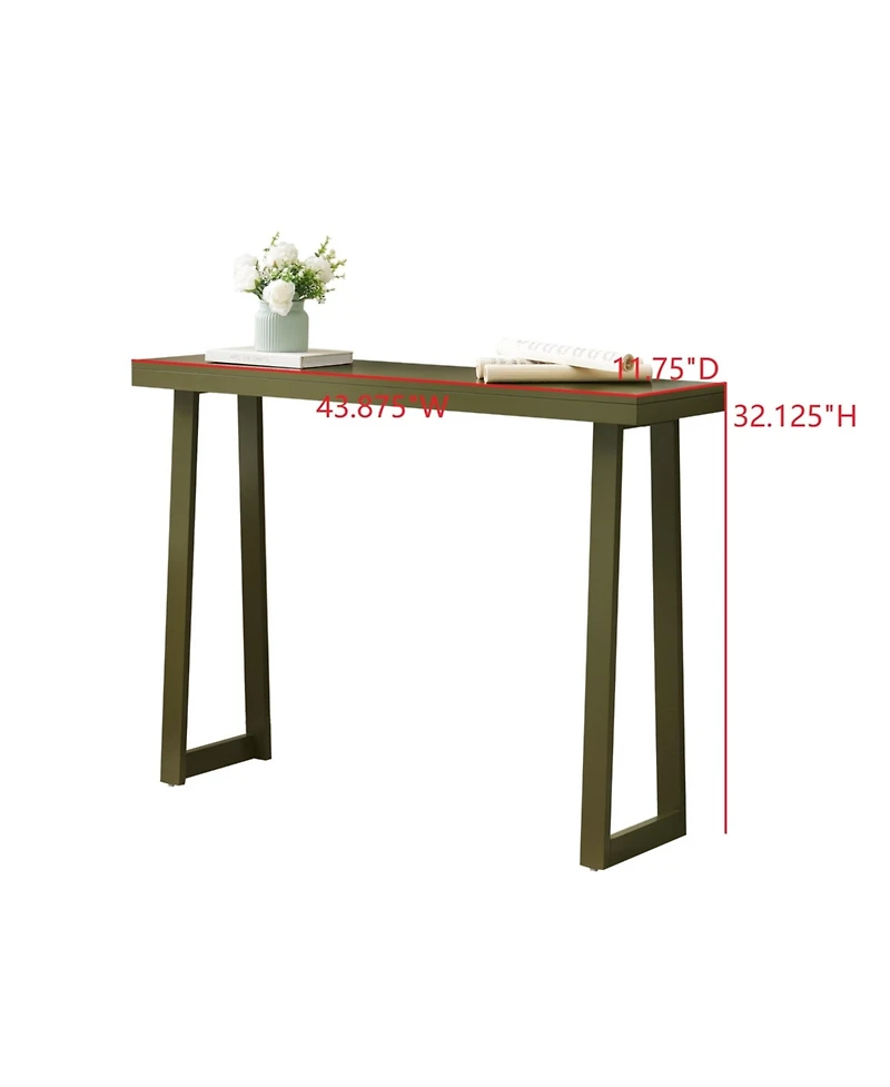 Kings Brand Furniture Claude Narrow Console Table Perfect for Sofa Table, Entryway Hallway, Living Room
