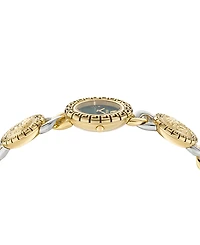 Versace Women's Swiss La Greca Stud Icon Two-Tone Link Bracelet Watch 28mm