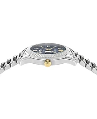 Versace Men's Swiss Apodis Gmt Stainless Steel Bracelet Watch 41mm