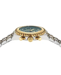 Versace Men's Swiss Chronograph Fornax Two-Tone Bracelet Watch 43mm
