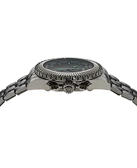 Versace Men's Swiss Chronograph Fornax Gunmetal Ion Plated Bracelet Watch 43mm