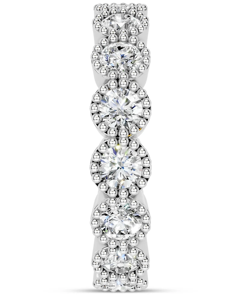 Diamond Milgrain Frame Eternity Band (2 ct. t.w.) Platinum or 14k Gold