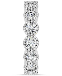 Diamond Milgrain Frame Eternity Band (2 ct. t.w.) Platinum or 14k Gold