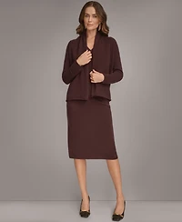 Donna Karan New York Women's Open Front Cashmere Cardigan