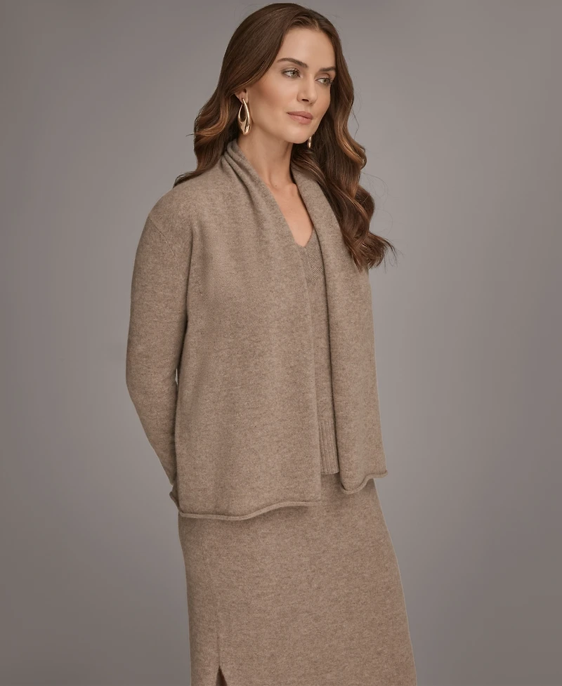 Donna Karan New York Women's Open Front Cashmere Cardigan