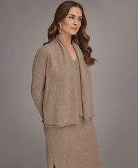 Donna Karan New York Women's Open Front Cashmere Cardigan