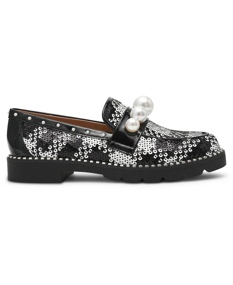 Betsey Johnson Women's Harloe Embellished Low Heel Loafers