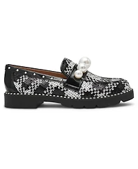 Betsey Johnson Women's Harloe Embellished Low Heel Loafers