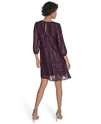 Calvin Klein Petite Clip Chiffon Shift Dress