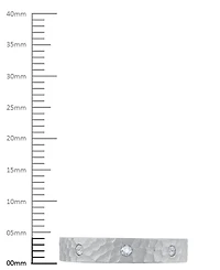 Diamond Studded Textured Band (1/4 ct. t.w.) Platinum or 14k Gold