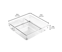 iDesign 3-Section Plastic Drawer Organizer - Set of 6