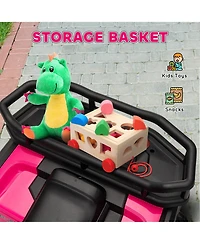 Qaba 12V Kids Atv, 4 Wheeler with Spring Suspension, Storage,