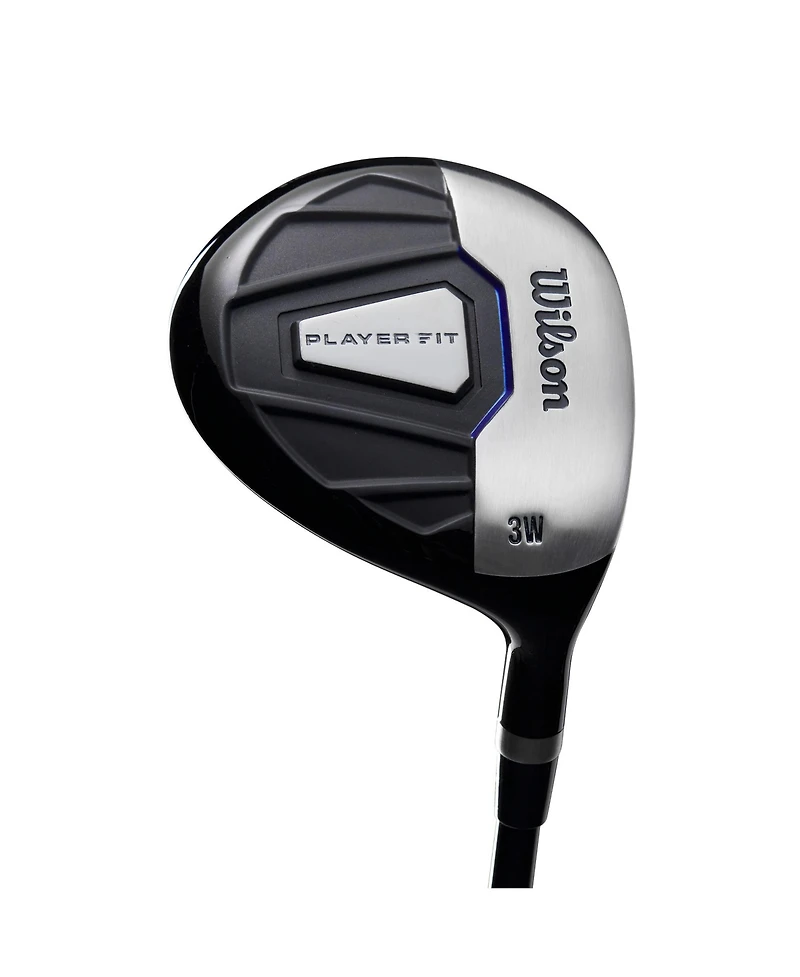 Wilson Player Fit Mens Right Hand Graphite Complete Cart Golf Set - Standard / Regular / Black/Blue/Wht