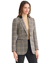 Jones New York Women's One-Button Notch Collar Jacket