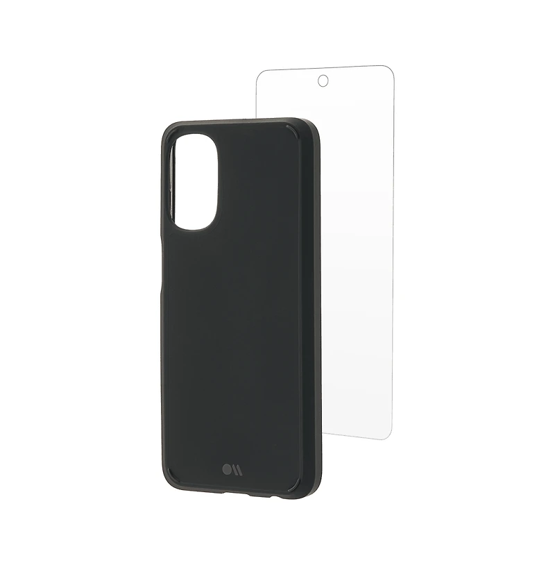 Case-Mate Protection Pack Tough Case and Glass Screen Protector for Motorola Moto G 5G (2022)