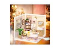 Robotime 3D Puzzles Super Creator Pop Bubble Bathroom Plastic Building Set Toys Playset Gifts for Teens Adults, Multicolored, 7.36"2.76"11.3