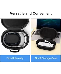 Mosiso Hard Carrying Case for Apple Vision Pro - Portable Lightweight Travel Bag with Small Case for Battery/Adapter/Cables, Black