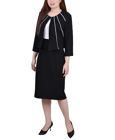 Ny Collection Petite Two Piece Dress Set