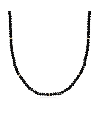 The Lovery Black Spinel Bead Necklace 14K Gold