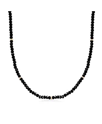 The Lovery Black Spinel Bead Necklace 14K Gold