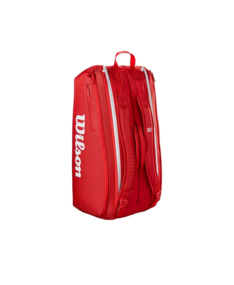 Wilson Super Tour Red 9-Pack Tennis Bag - Red