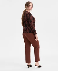 I.n.c. International Concepts Plus Size Ara Animal-Printed Cardigan, Macy's Exclusive